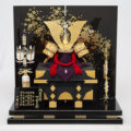 一貴作 純金竹雀 兜平飾り